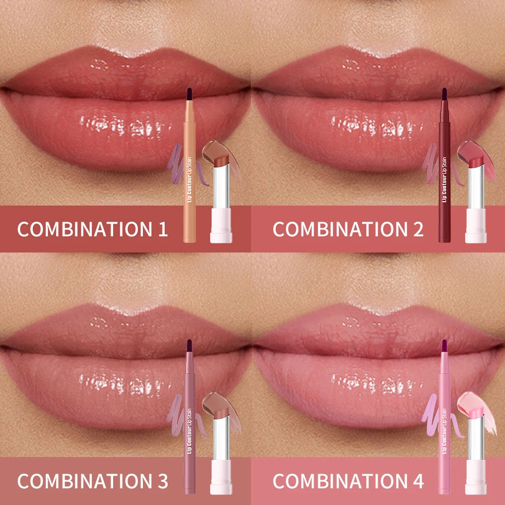 Hydrating Lip Liner and Moisturizing Balm Makeup Set