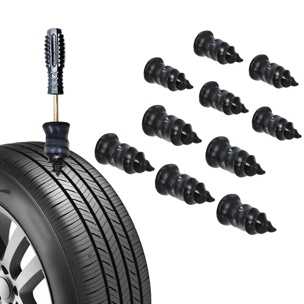 Emergency Tubeless Tire Repair Nail Kit for Car and Motorcycle - 9