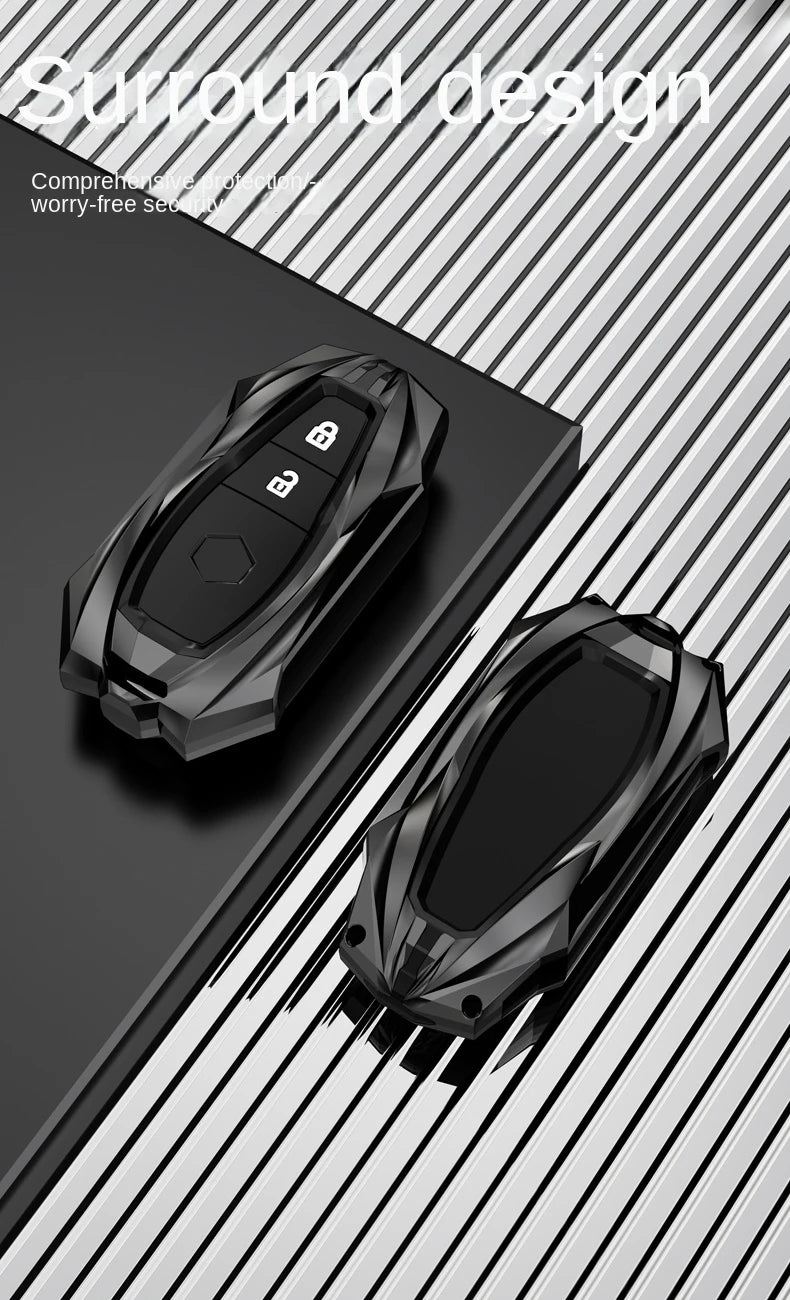 Protective Galvanized Alloy Key Fob Cover for Suzuki