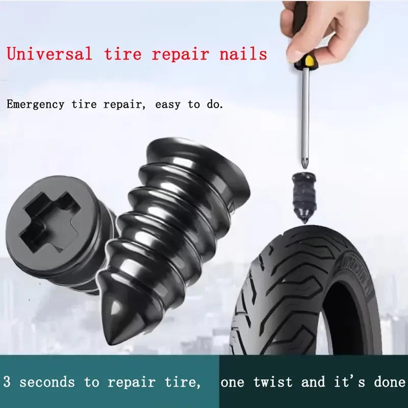 Emergency Tubeless Tire Repair Rubber Nails - 1