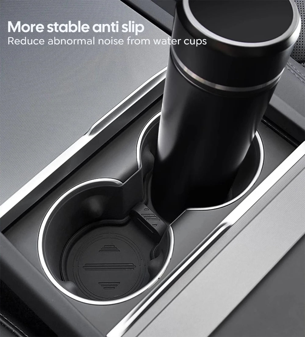 Anti-Slip Cup Holder Coasters for Tesla Model 3 Highland and Model Y - 9