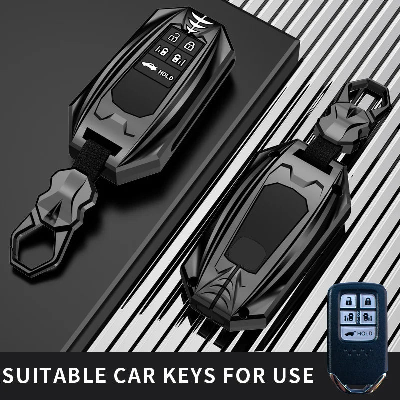 Protective Galvanized Alloy Car Key Case Cover for Honda - 17