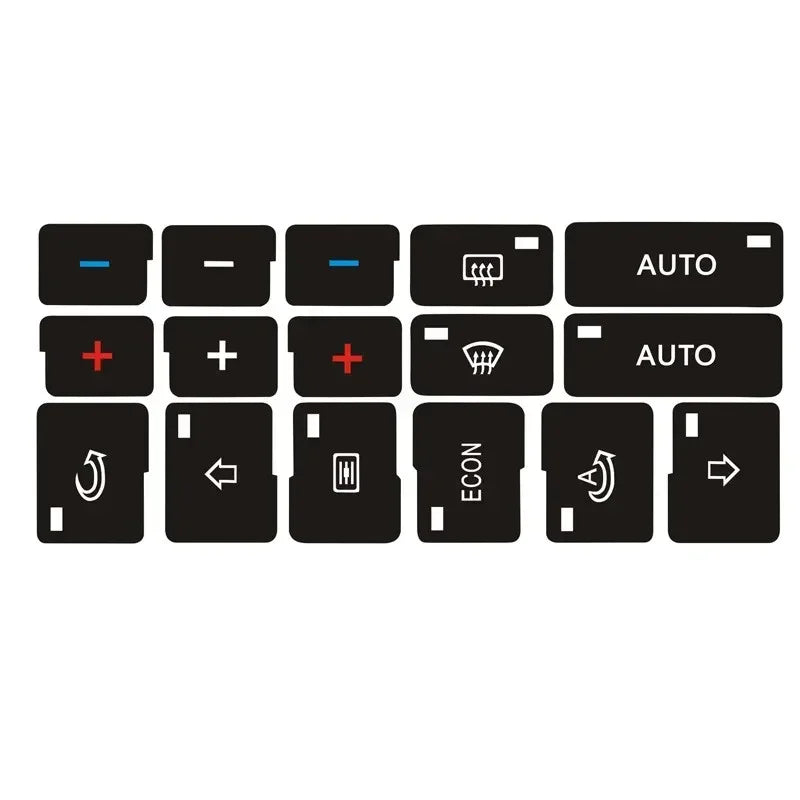 Interior Button Restoration Decal Set for A4 B6 B7 - 2