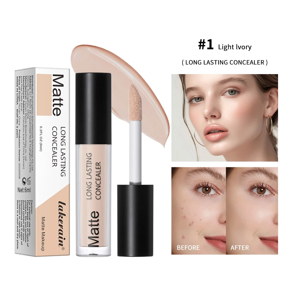 Full Coverage Long-Lasting Liquid Concealer for All Skin Types