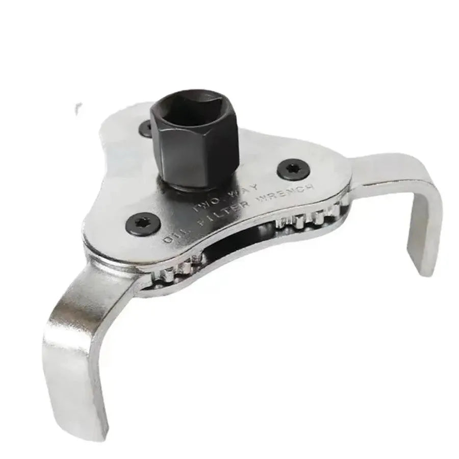 Universal 3-Jaw Adjustable Oil Filter Removal Wrench Tool - 7