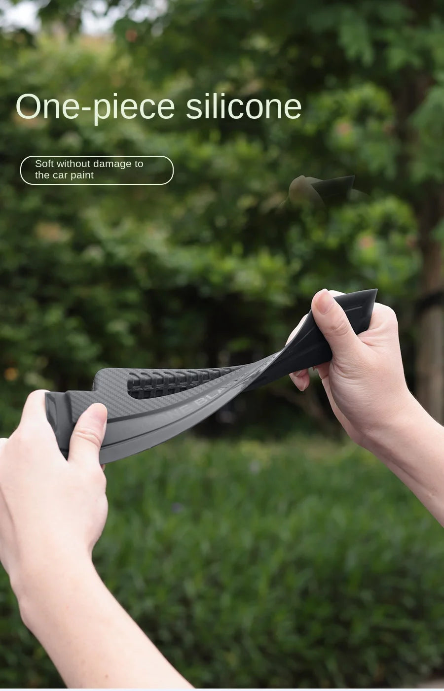 Non-Scratch Silicone Car Window Water Drying Squeegee - 11