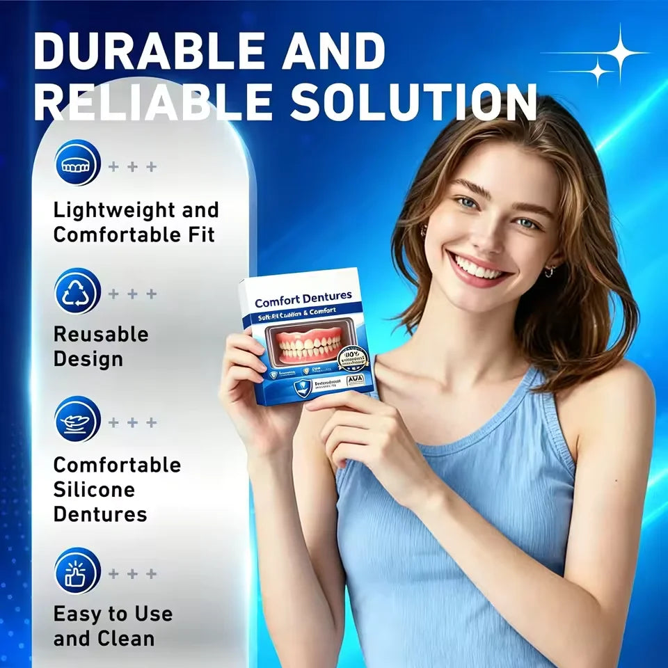 Comfort Fit Silicone Dentures for Instant Natural Smile - 5