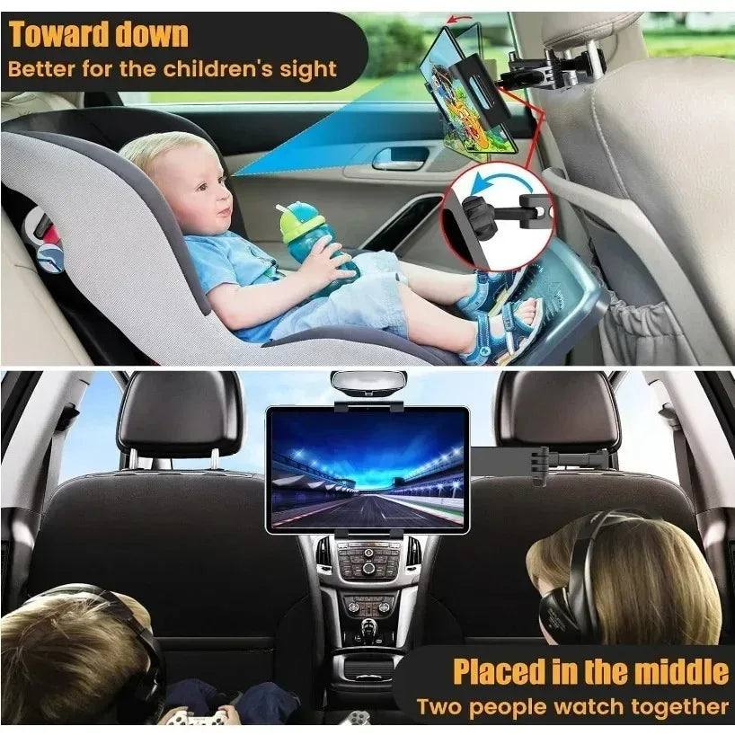 Telescopic Car Headrest Phone and Tablet Mount