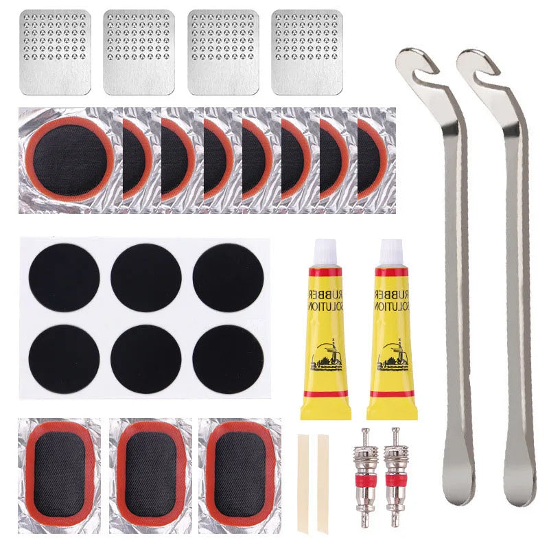 Portable Bike Tire Repair Kit for Road and Mountain Bikes - 5