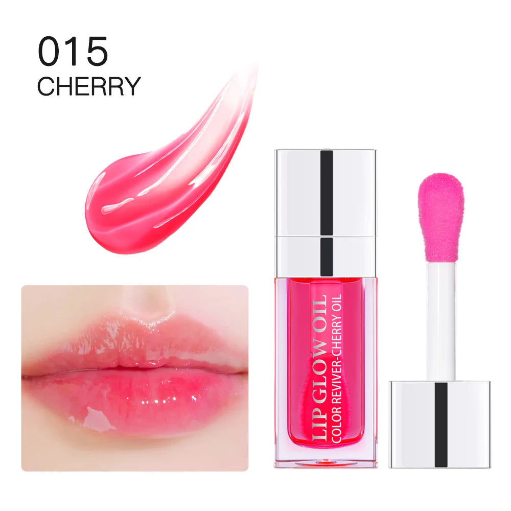 Hydrating Crystal Jelly Lip Glow Oil for Nourished Plump Lips
