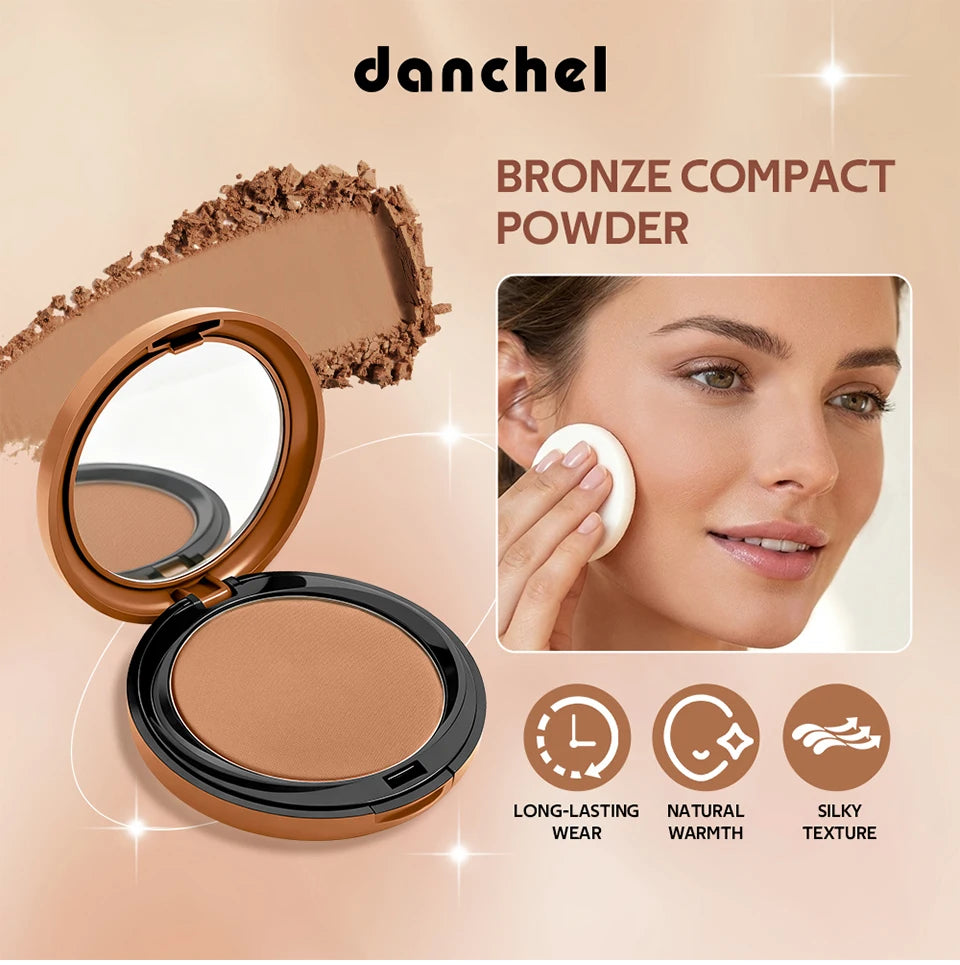 Matte Bronze Pressed Setting Powder for Facial Contouring
