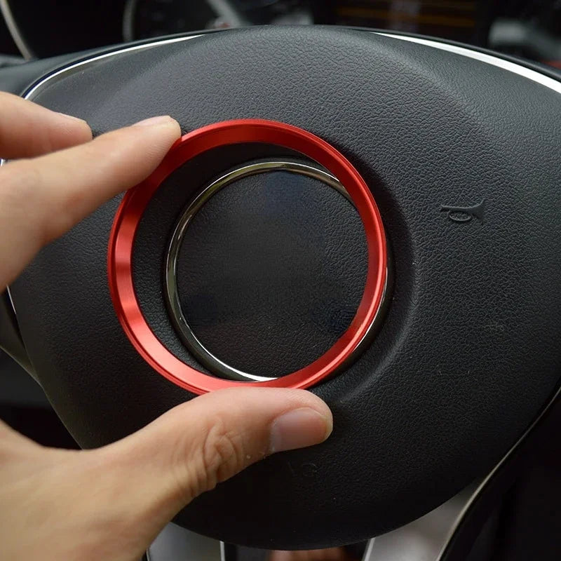 Steering Wheel Center Logo Trim Ring for Mercedes Benz - 2