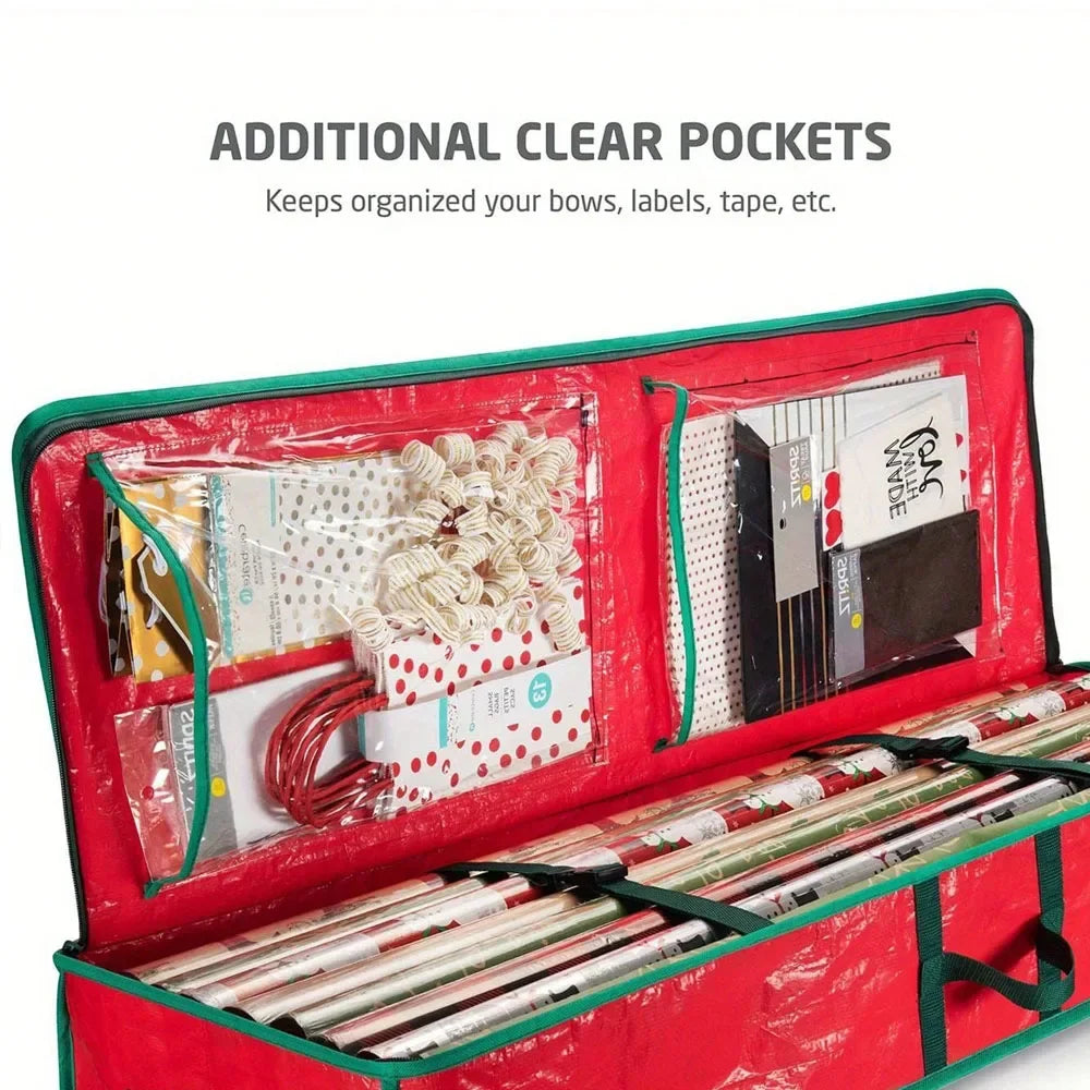 Wrapping Paper Storage Organizer for Holiday Gift Supplies - 2