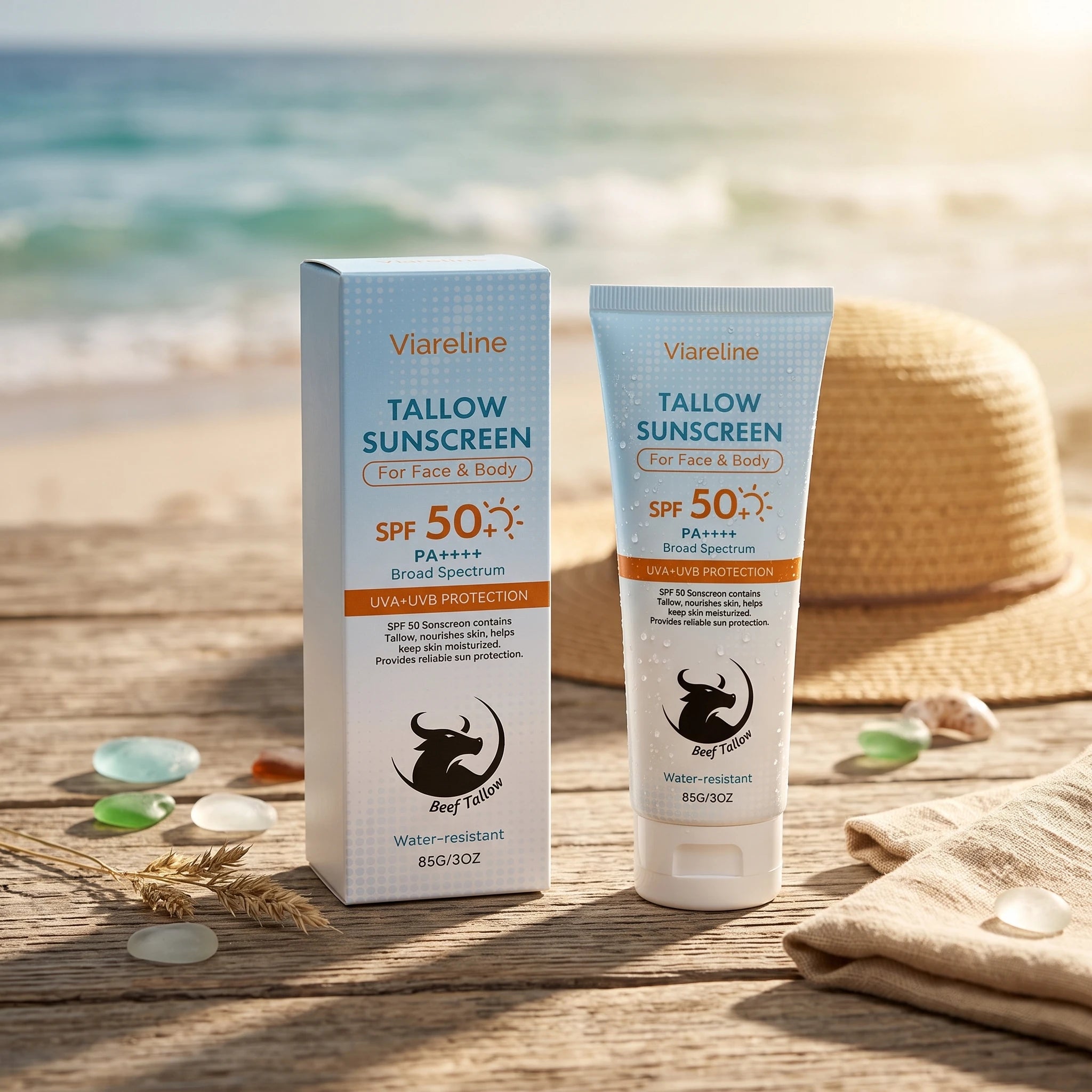 SPF 50 Tallow Hydrating Sunscreen for Face and Body - 3