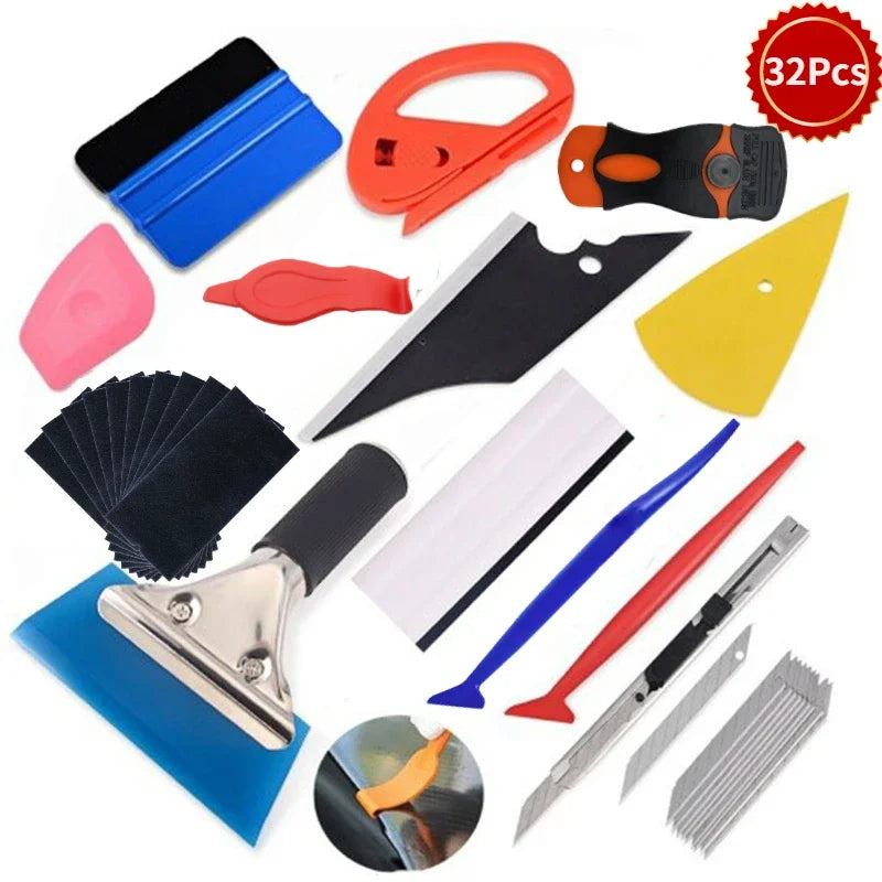 Professional Car Vinyl Wrap and Window Tint Installation Tool Kit