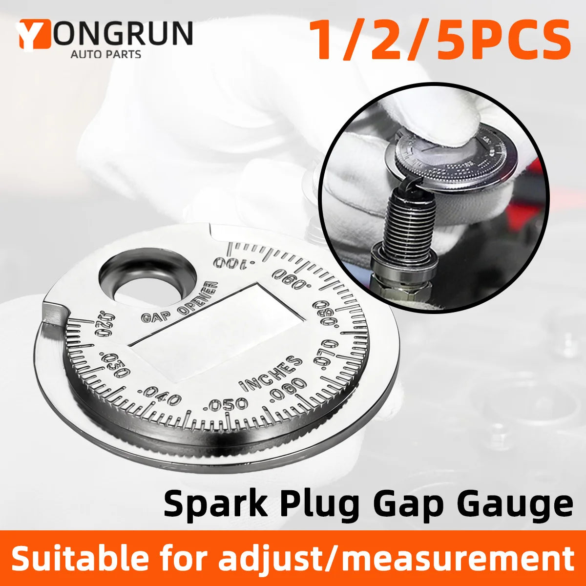 Spark Plug Gap Measuring Tool for Car and Motorcycle Maintenance