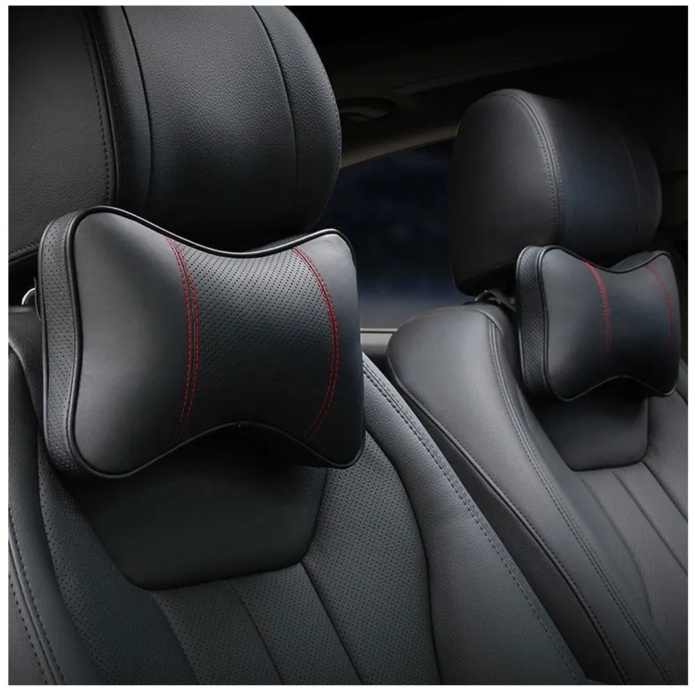 Adjustable Car Headrest Neck Support Pillow Set - 7