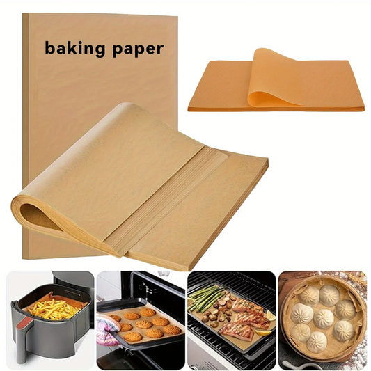 Non-Stick Unbleached Parchment Paper Sheets for Baking and Air Frying