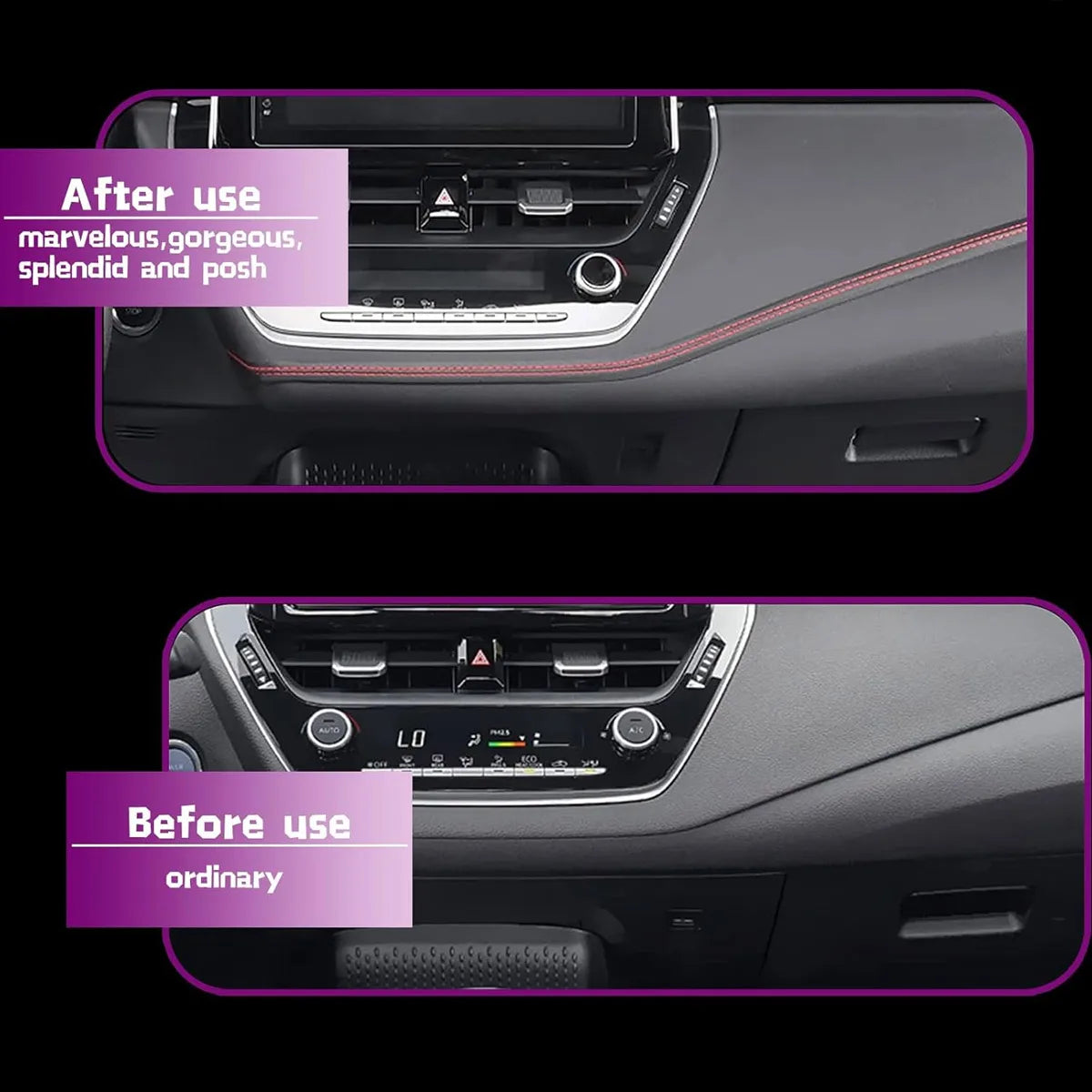Self-Adhesive Car Interior Decorative Leather Trim Strip - 7
