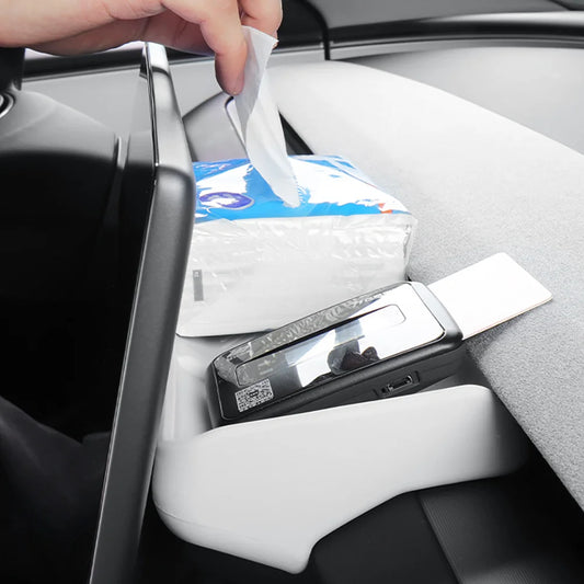 Dashboard Tissue Box and Storage Tray for Tesla Model 3 and Model Y
