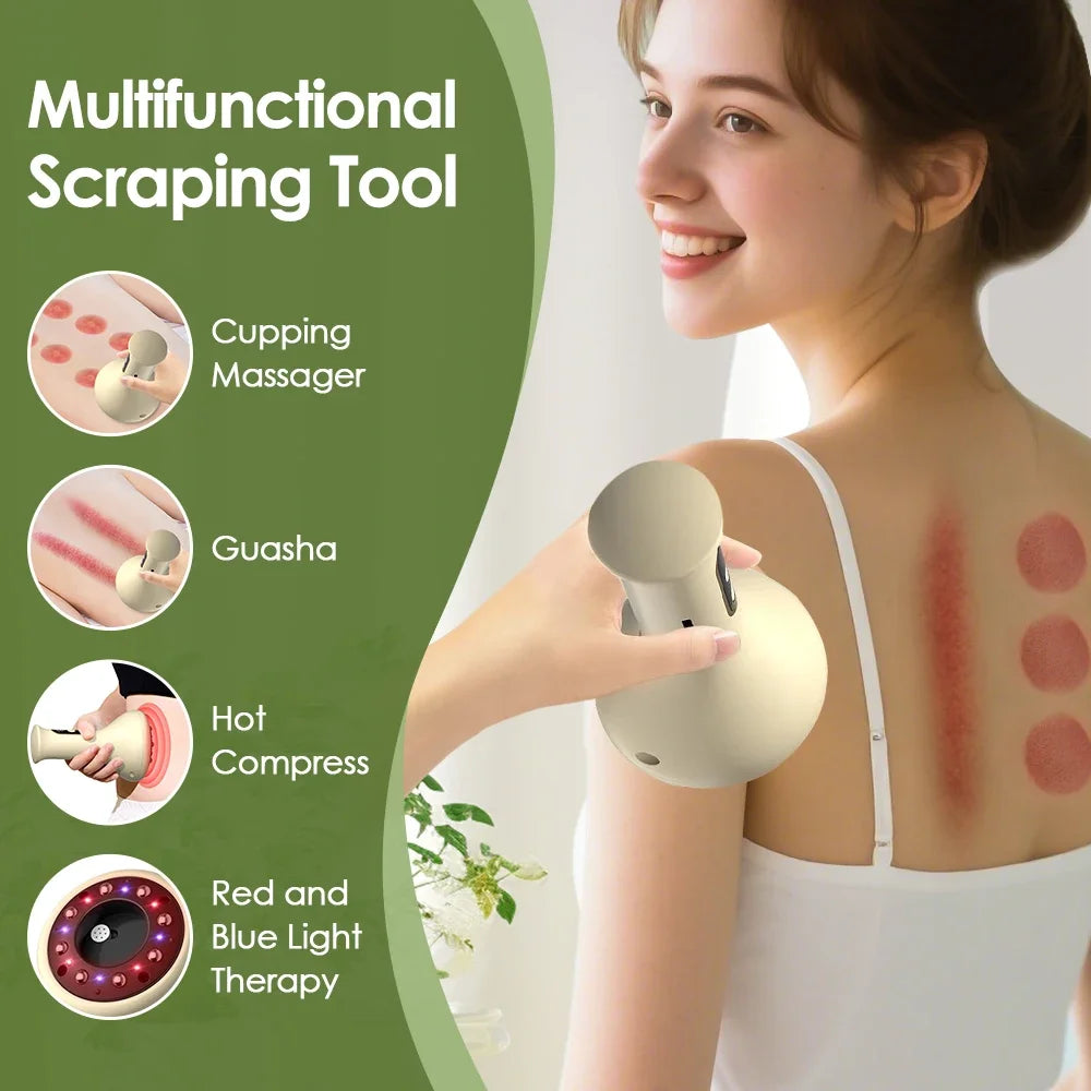 Electric Cupping and Gua Sha Massage Tool for Body Pain Relief - 2