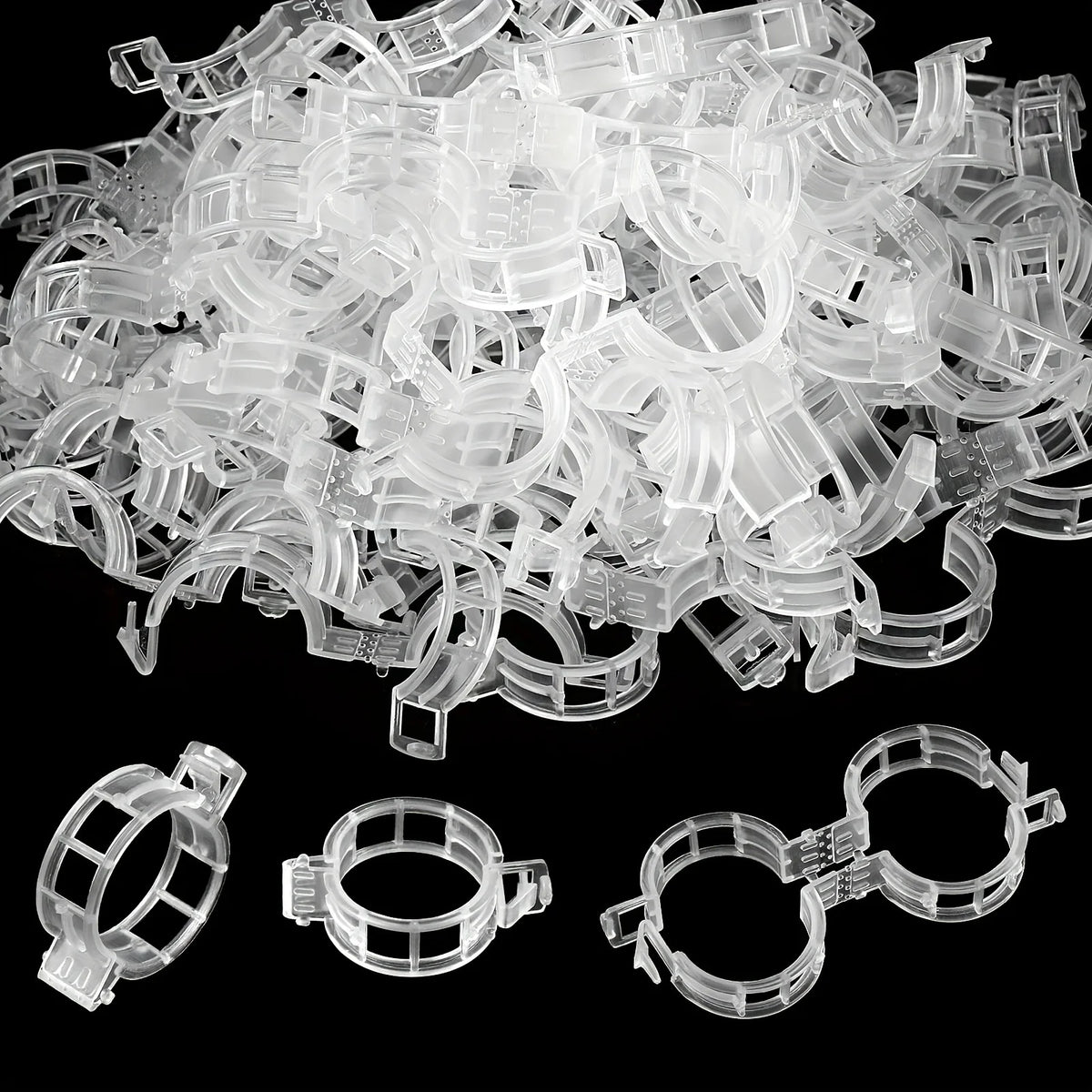 100pcs Plant Support Clips Reusable Garden Vine Trellis Brackets