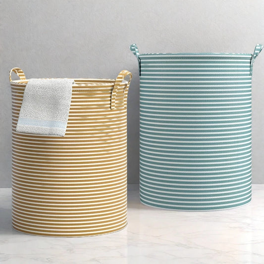 Collapsible Tall Laundry Hamper with Reinforced Handles