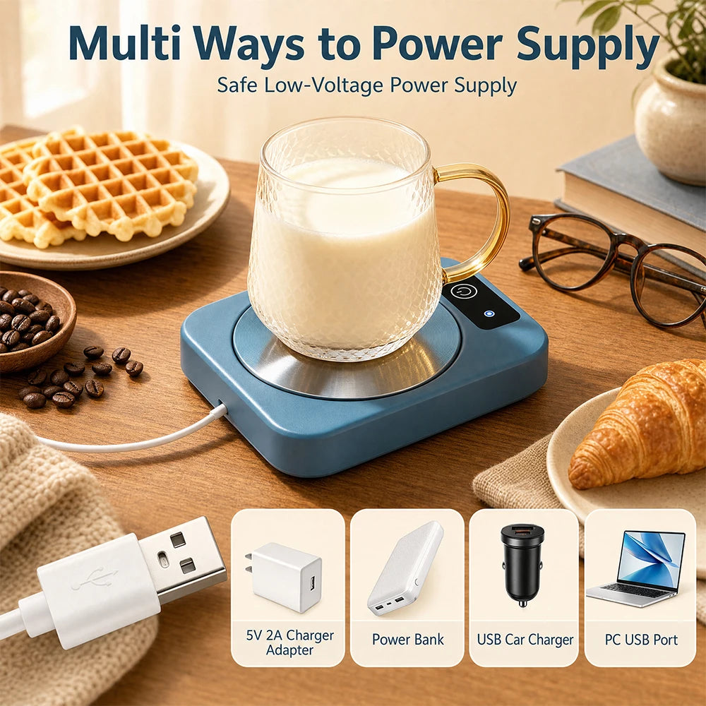Electric Constant Temperature Desktop Mug Warmer - 5