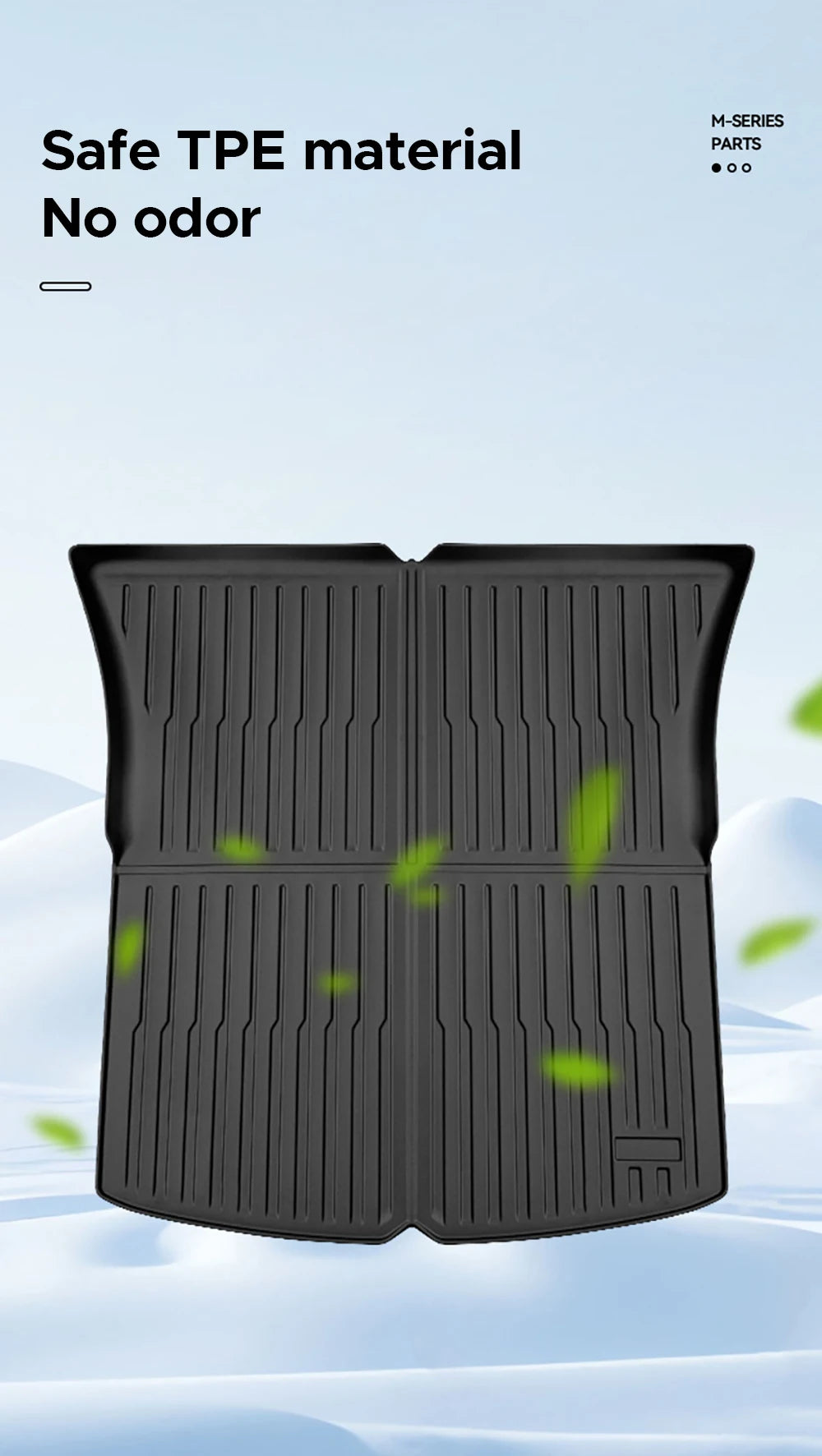 All-Weather Trunk Mat Set for 2025-2026 Model Y Juniper - 18