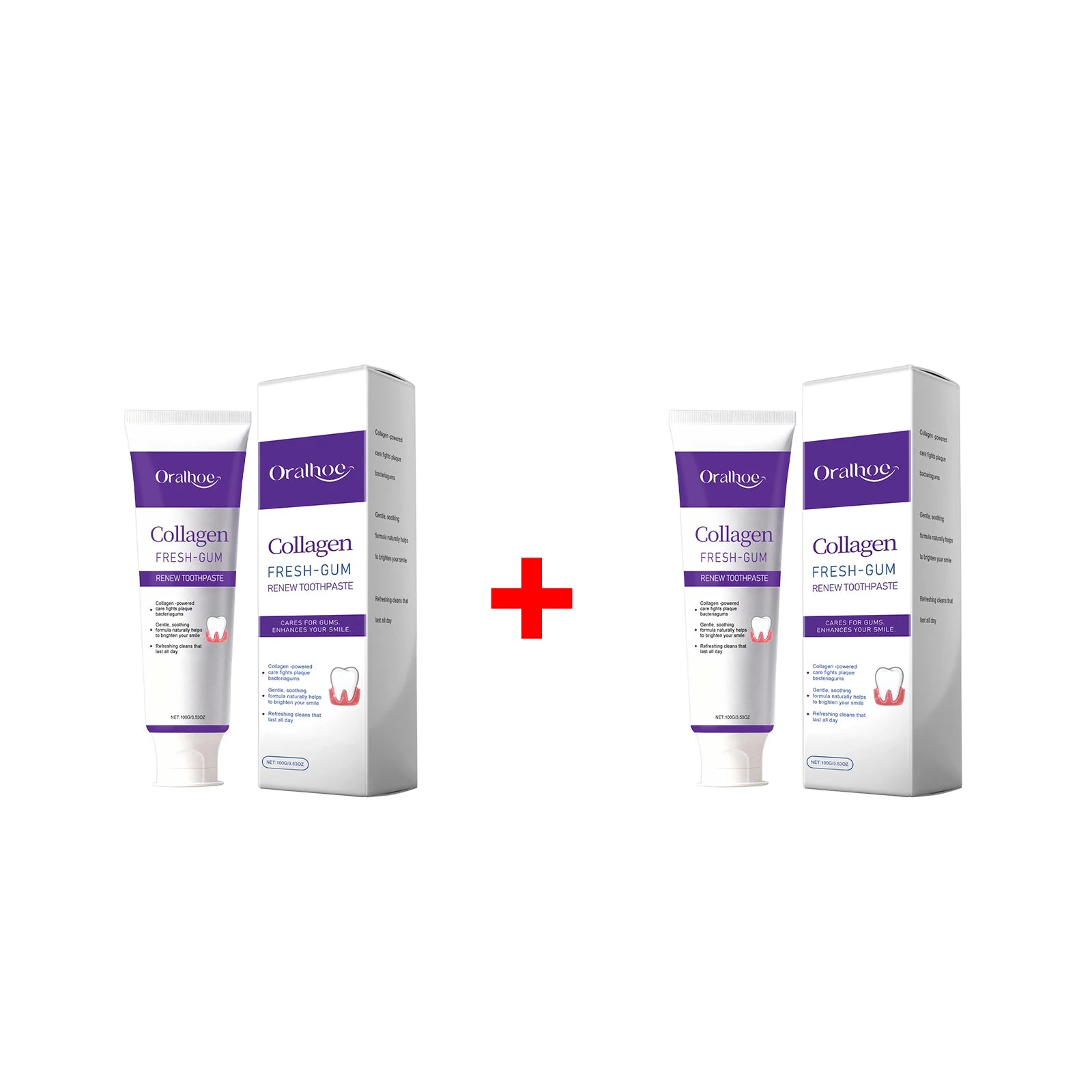 Collagen Whitening Toothpaste for Fresh Breath and Gum Care - 19