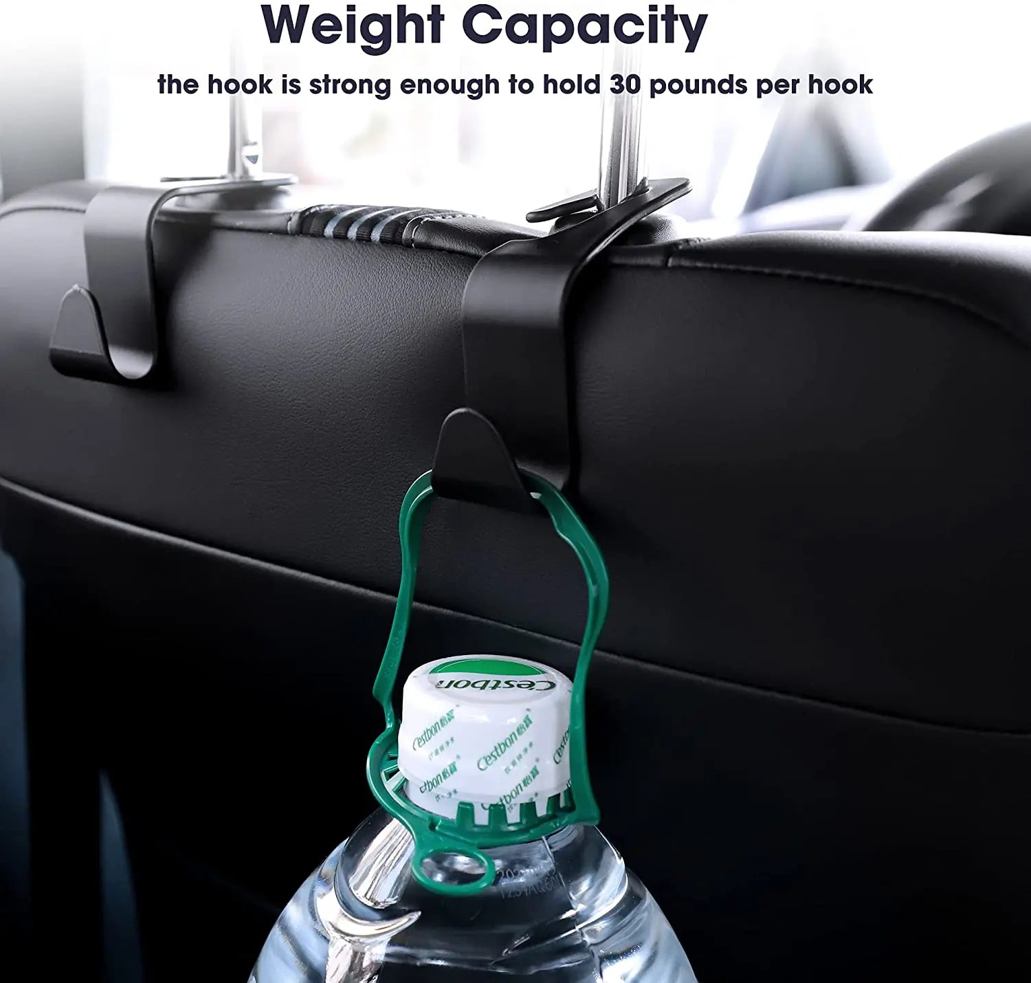 Universal Car Seat Headrest Organizer Hooks - 6