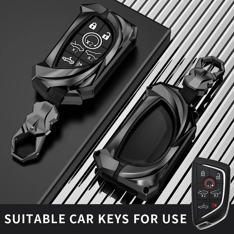 Protective Metal Car Key Case for Corvette C8 - 10