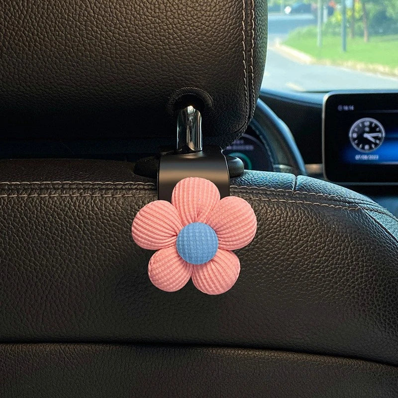 Universal Car Seat Headrest Flower Hook Organizer - 24