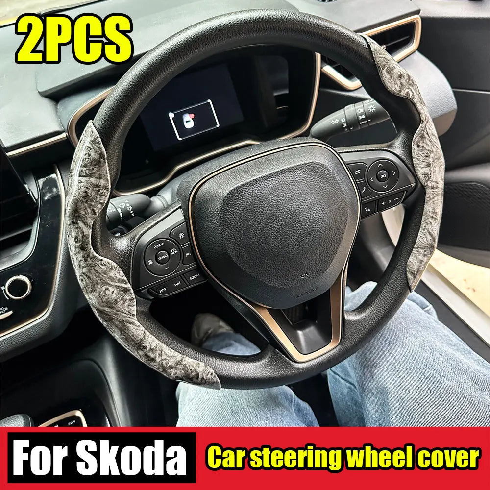 Universal Anti-Slip Car Steering Wheel Cover for 38cm Wheels