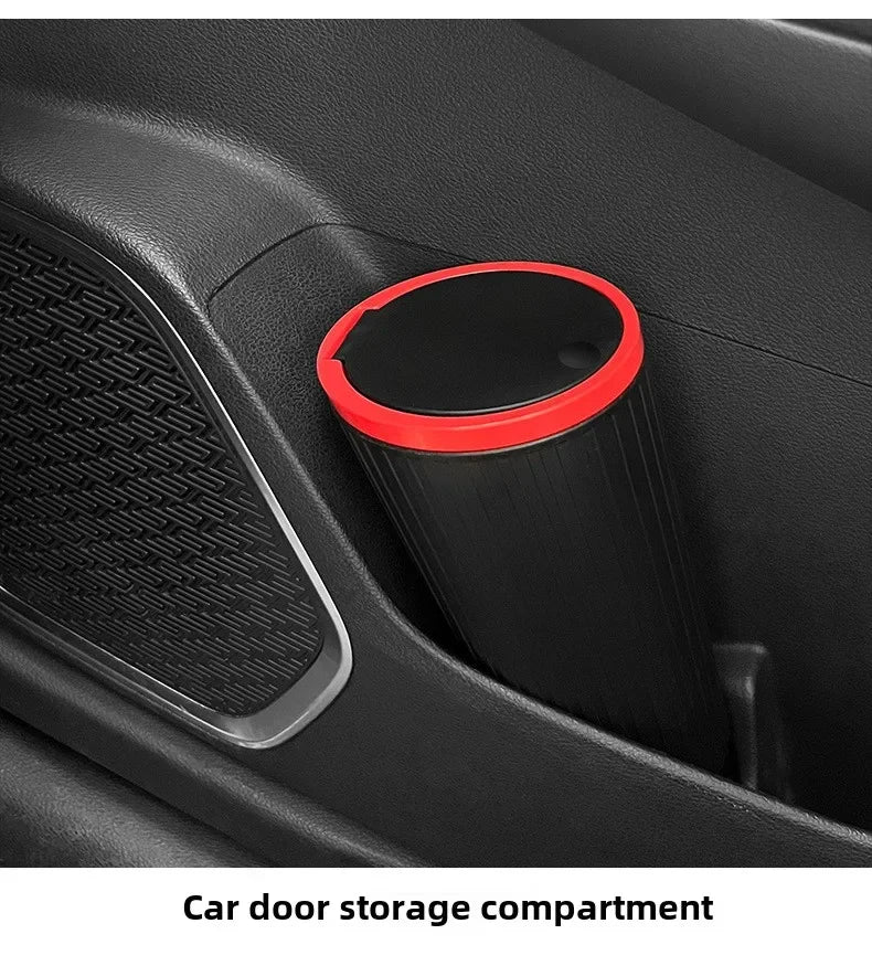 Portable Car Trash Bin Auto Garbage Can Interior Organizer Storage Bucket - 15