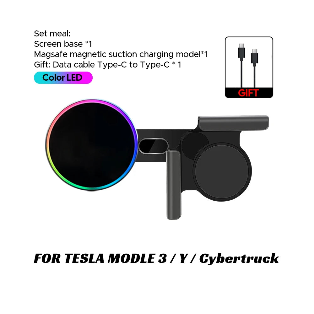 Magnetic Wireless Car Charger Mount for Tesla Screen