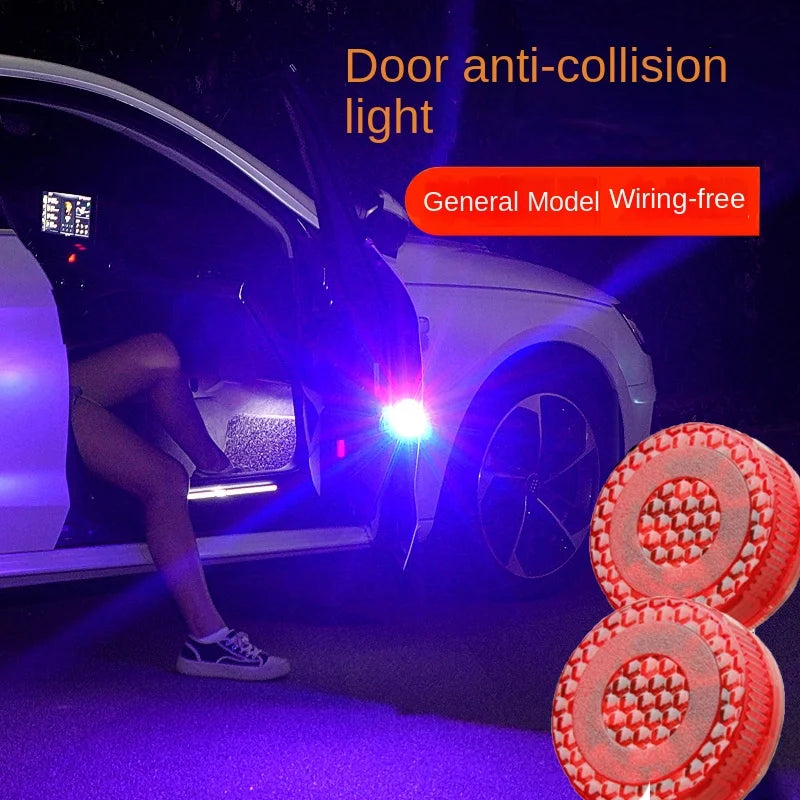 Wireless LED Car Door Anti-Collision Warning Light - 4