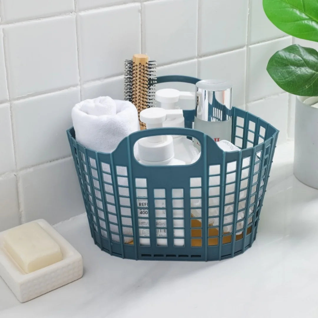 Foldable Portable Storage Basket for Laundry and Organizing