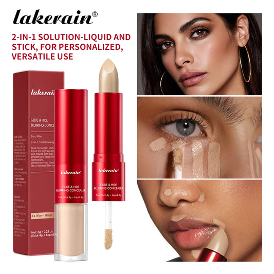 2-in-1 Liquid and Stick Blurring Concealer for Flawless Coverage