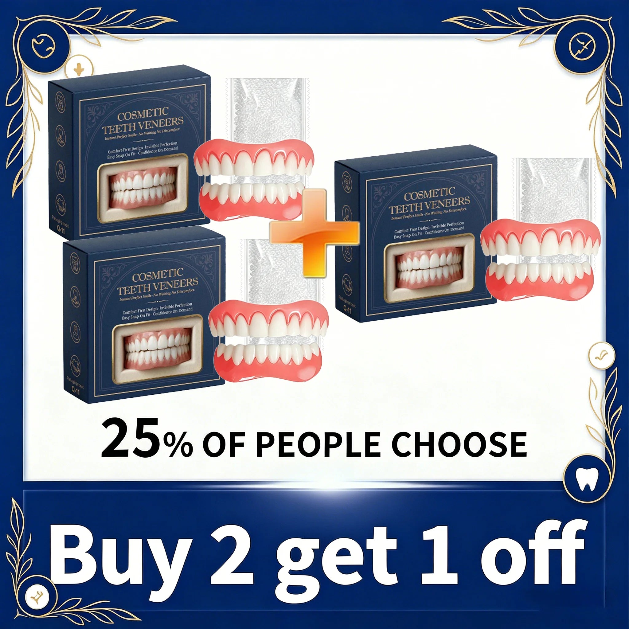 Custom Fit Moldable Silicone Dentures for Natural Smile - 8