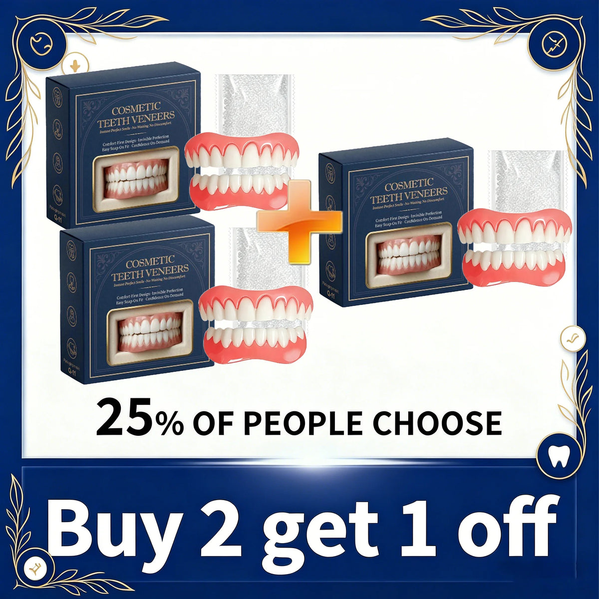 Custom Fit Moldable Silicone Dentures for Natural Smile