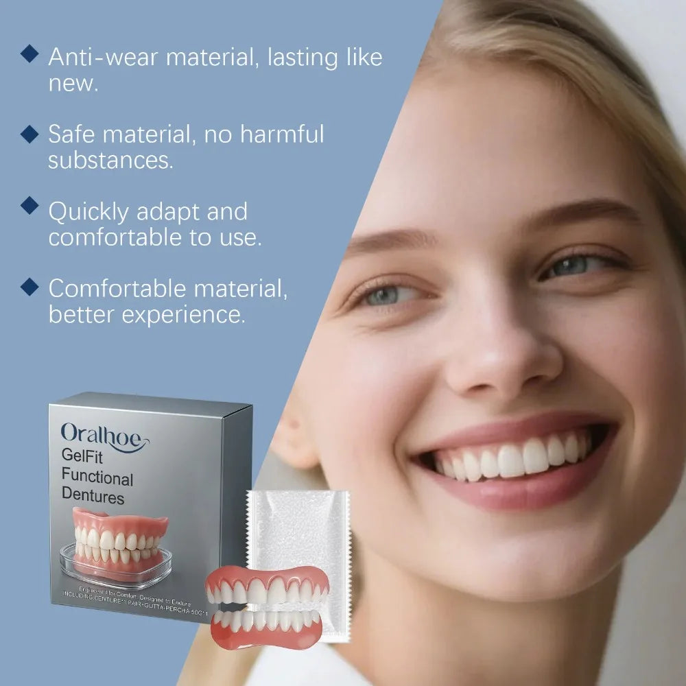 Comfortable Silicone Temporary Denture Set for Natural Smile - 4