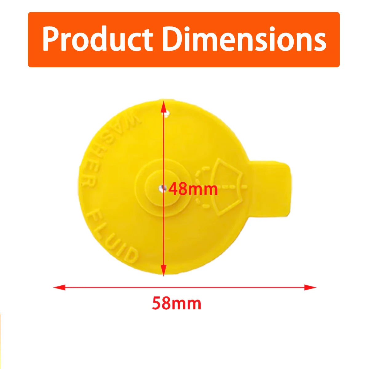 Windshield Washer Fluid Reservoir Cap for Mazda - 6