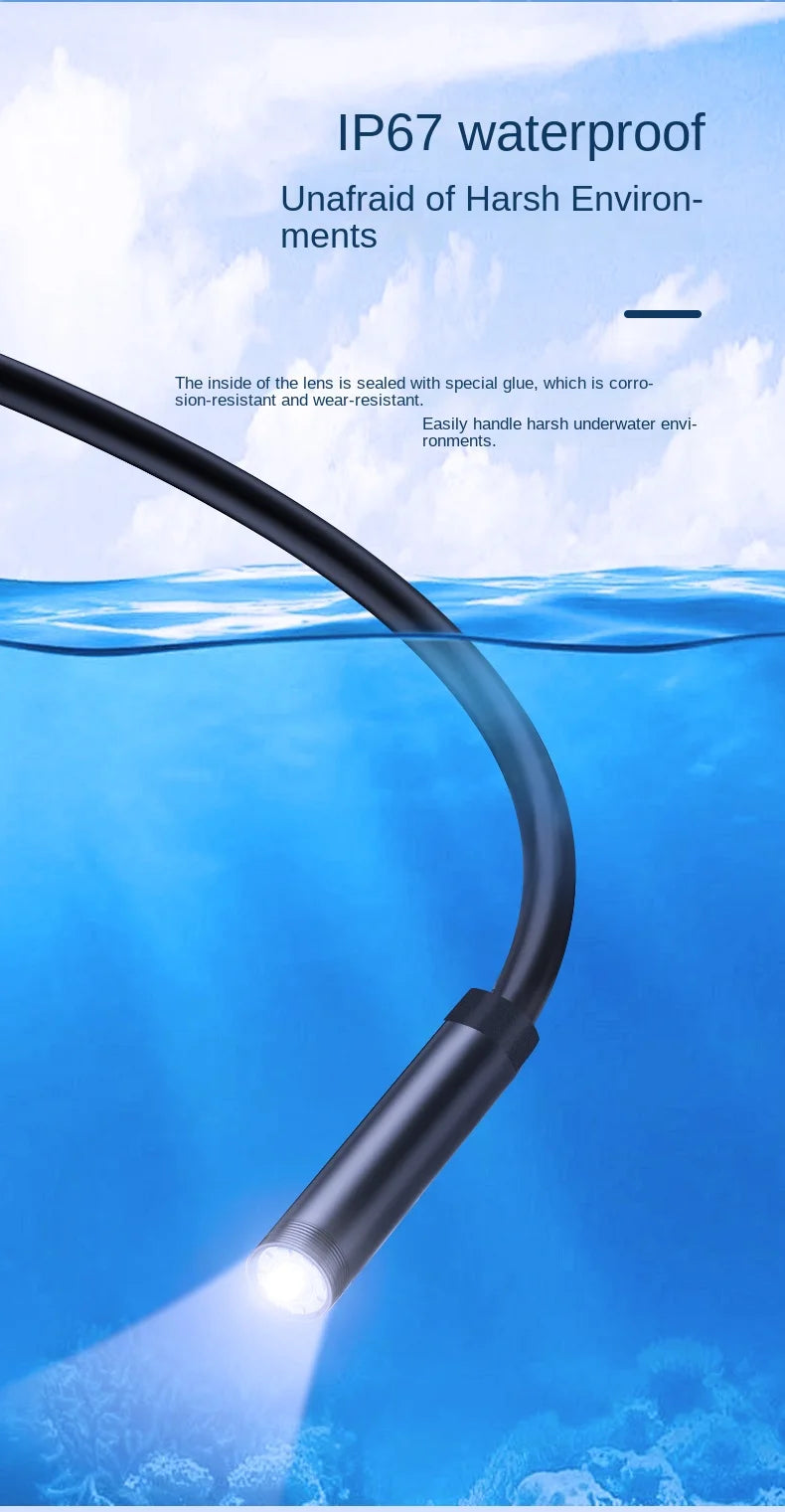 HD Waterproof Inspection Endoscope Camera for Android and PC