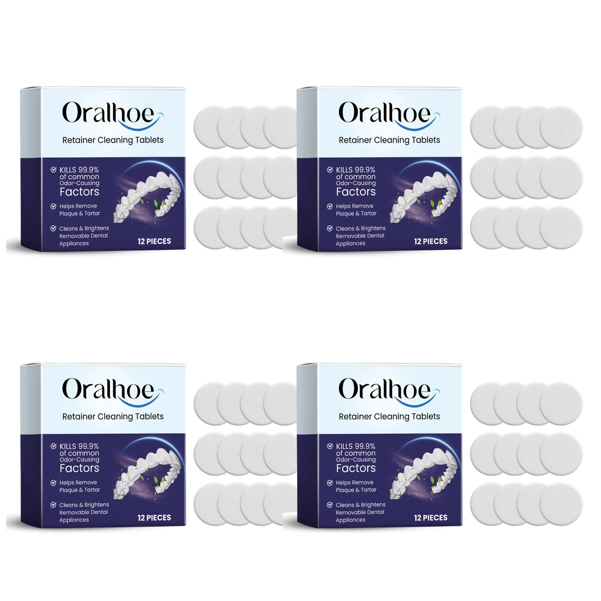 Effervescent Denture and Retainer Cleaning Tablets