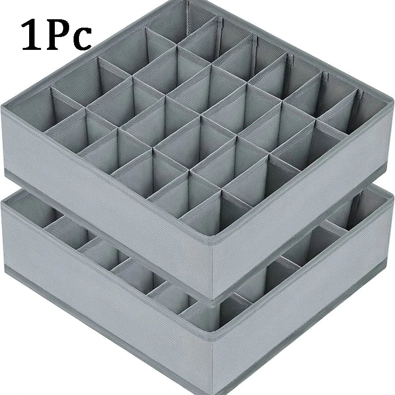 Foldable 24-Compartment Drawer Organizer for Underwear and Socks - 14