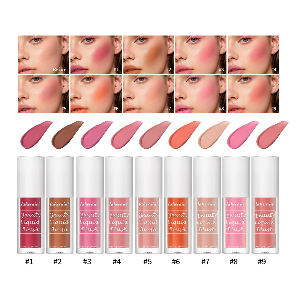 Long-Lasting Waterproof Liquid Face Blush - 1