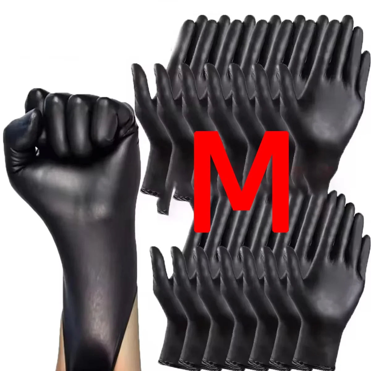 Black Nitrile Disposable Gloves for Cleaning and Professional Use