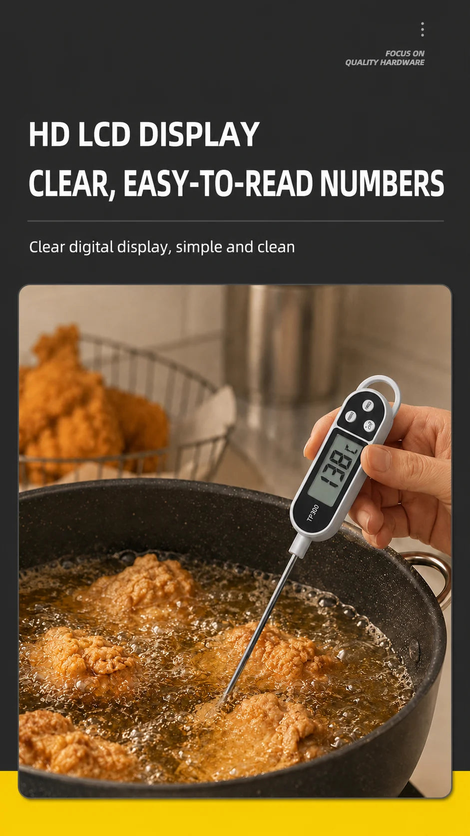 Digital Instant-Read Meat and Kitchen Food Thermometer - 14