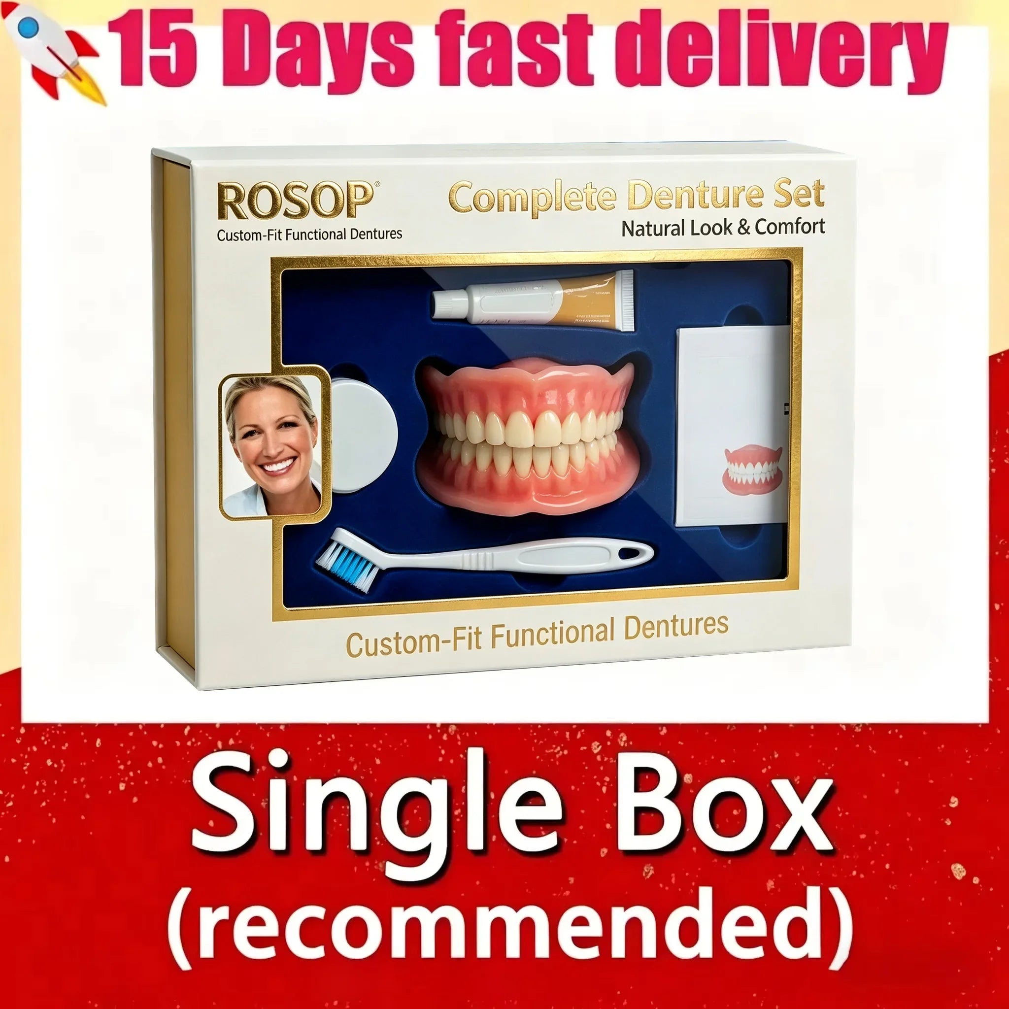 Comfort Fit Cosmetic Smile Veneers for Upper and Lower Teeth - 13